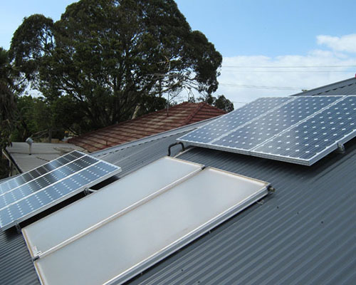 Pitched Tin Roof Solar Mounting System